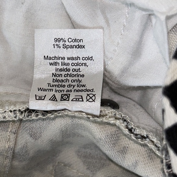 J. Crew Black White Geometric Kaleidoscope Print  Stretch Ankle Skinny Jeans  29 - Picture 14 of 15